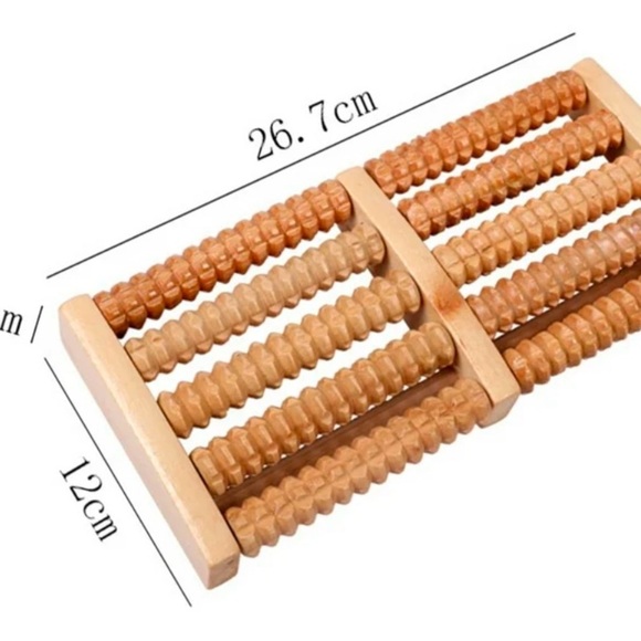 NWT Wooden Rolling Bead Foot Massager - Picture 2 of 3